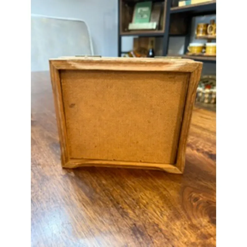 Vintage wooden trinket box 1980-1990